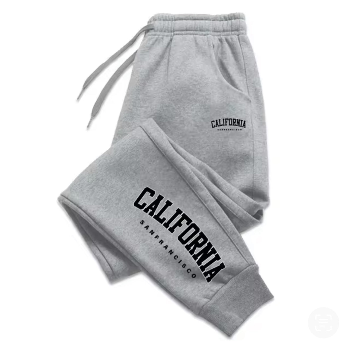 Grey California Style Men's Streetwear Sweatpants