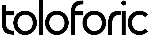 Toloforic Logo Style 1, the word Toloforic in a sleek font