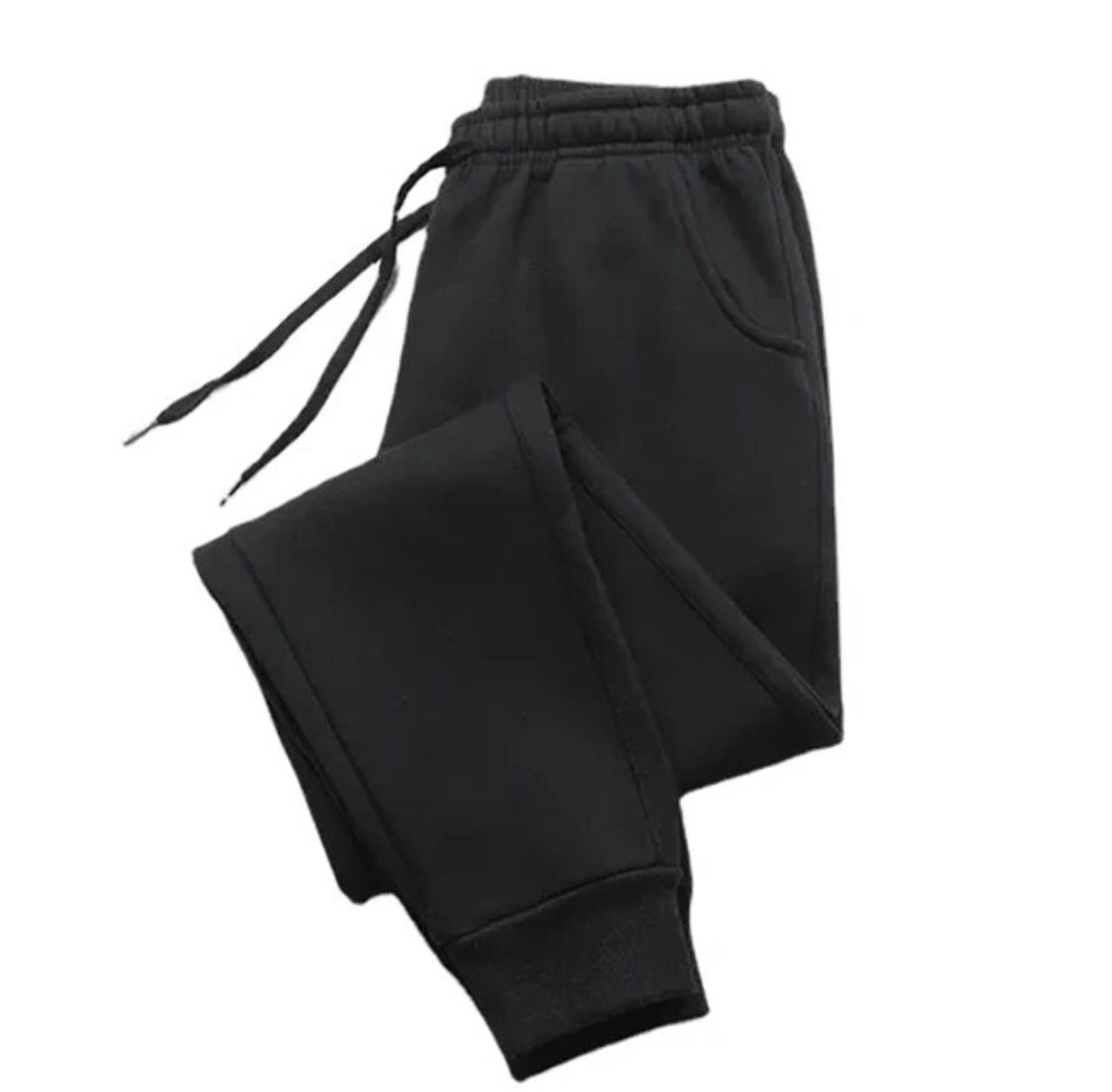 Plain Black Men's Streetwear Sweatpants