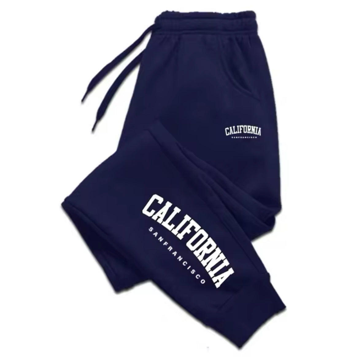 Blue California Style Men's Streetwear Sweatpants