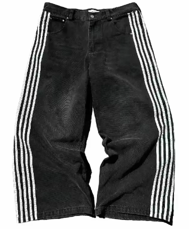 Y2K Striped Jeans