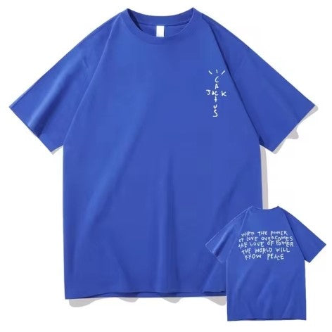 Blue Cactus Jack Men's Streetwear Shirt