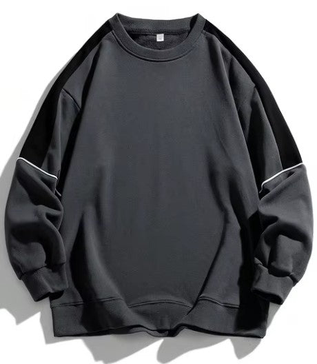 Reverse Black and Grey Classic Men's Streetwear Sweatshirt